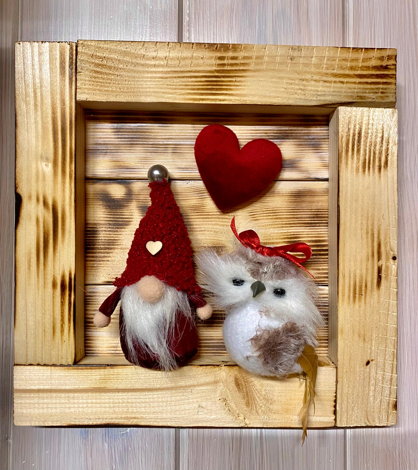 Quadretto gnomo&gufo