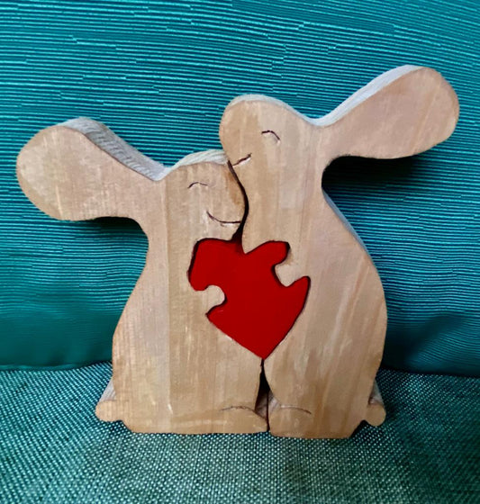 Loving Couple Rabbits puzzle